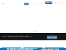 Tablet Screenshot of memorialflightclub.com